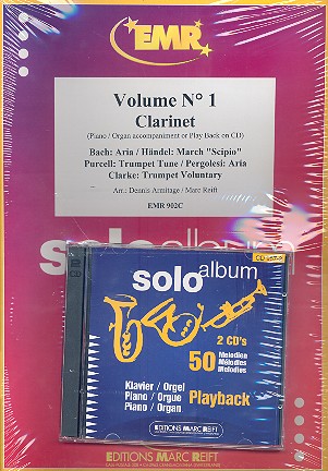10 Solo Album vol.1-10 (+2 CD's)  for clarinet and piano  