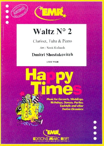 Waltz no.2&nbsp;&nbsp;Klarinette, Tuba und Klavier&nbsp;&nbsp;Partitur und Stimmen