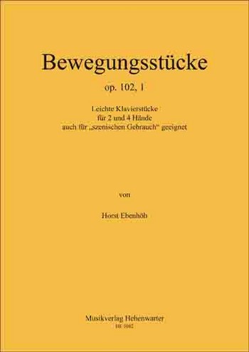 Ebenhöh, Horst Bewegungsstücke Op.102, 1  Klavier  Noten