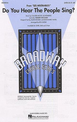 Do You hear the People sing  for mixed chorus (SATB) and instruments  vocal score