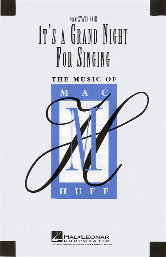 It's A Grand Night For Singing&nbsp;&nbsp;for SATB choir&nbsp;&nbsp;score