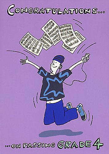 Music Gallery: Congratulations Card - Grade 4 (Boy)&nbsp;&nbsp;&nbsp;&nbsp;Gifts