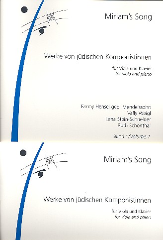 Miriam's Song Band 1 und 2  für Viola und Klavier  