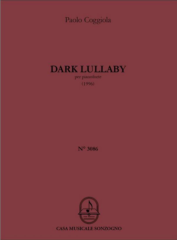 Dark Lullaby  for piano  