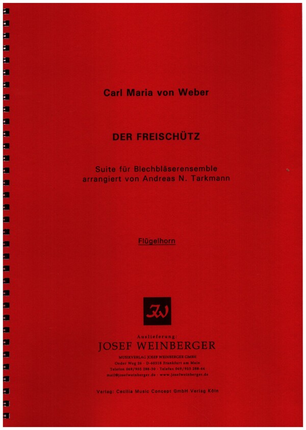 Suite aus 'Der Freischütz'&nbsp;&nbsp;für Blechbläserensemble&nbsp;&nbsp;Stimmensatz