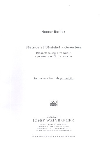 Ouvertüre aus Béatrice et Bénédict&nbsp;&nbsp;Fassung für Bläser&nbsp;&nbsp;Stimmensatz