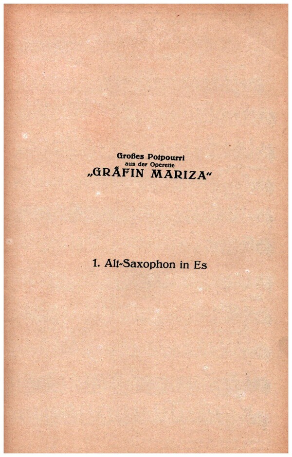 Gräfin Mariza Potpourri&nbsp;&nbsp;für Salonorchester&nbsp;&nbsp;Jazz-Ergänzer gross