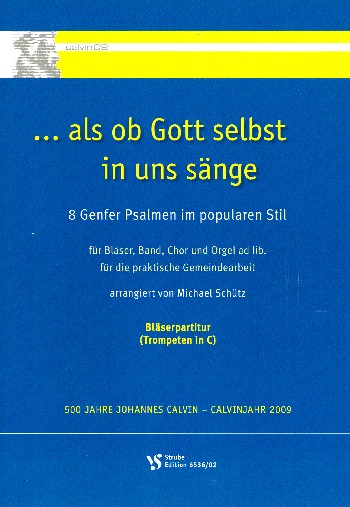 Als ob Gott selbst in uns sänge&nbsp;&nbsp;für gem Chor (Gemeinde) und Instrumente&nbsp;&nbsp;Bläserpartitur mit Trompeten in C