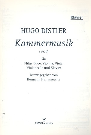Kammermusik für Flöte, Oboe, Violine,  Viola, Violoncello und Klavier  Stimmen