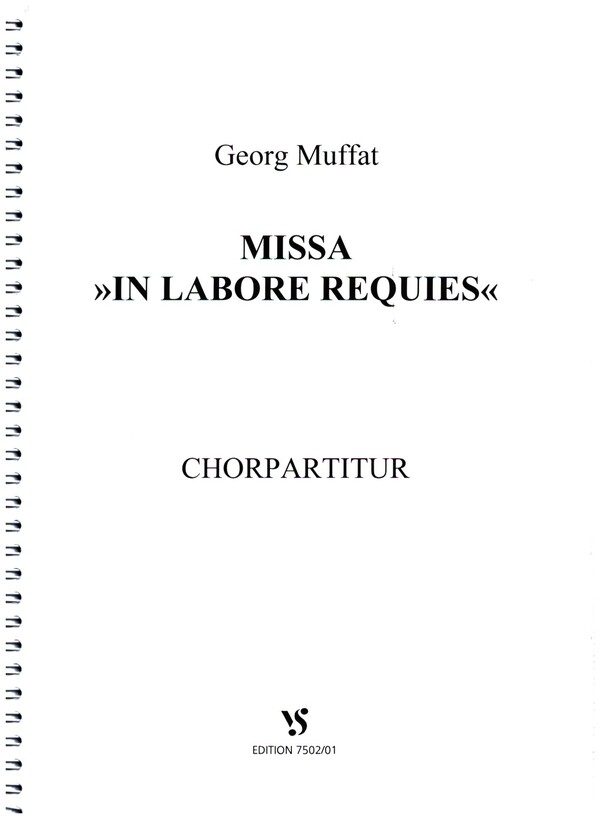 Missa 'In Labore requies'  für gem Chor und Bc  Chorpartitur