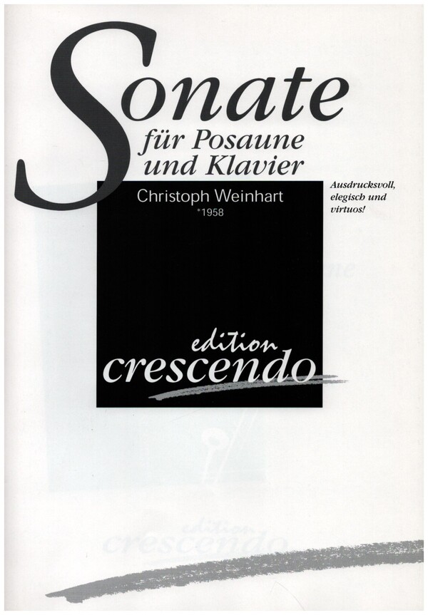 Sonate&nbsp;&nbsp;für Posaune und Klavier&nbsp;&nbsp;