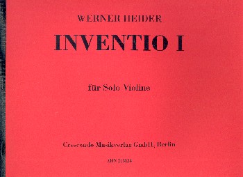 Inventio Nr.1  für Violine  