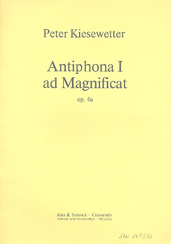 Antiphona Nr.1 ad Magnificat op.4a  für Sopran, Blockflöte und Schlagzeug  3 Spielpartituren