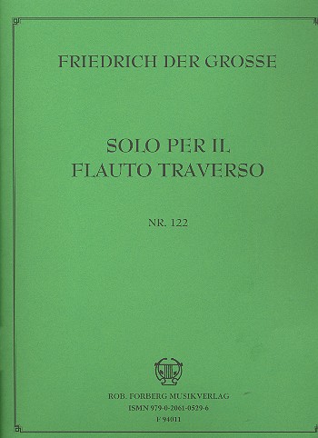 Solo per il flauto traverso Nr. 122  für Flöte und Klavier  
