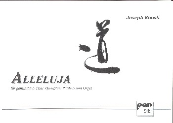 Alleluja  für gem Chor, Flöte, Pauken und Orgel  Partitur und Stimmen