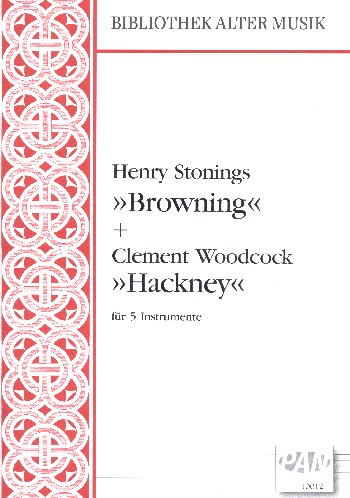 Browning  and  Hackney&nbsp;&nbsp;for 5 instruments (SATBarB)&nbsp;&nbsp;5 scores