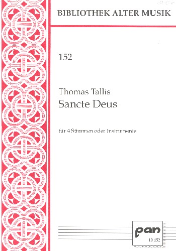 Sancte Deus  für 4 Stimmen oder Instrumente  4 Partituren (lt)