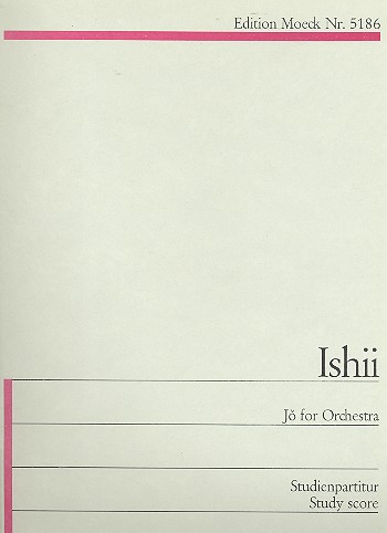 Jo op.26  für Orchester  Studienpartitur