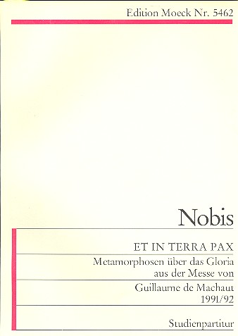 Et in terra pax  für Orchester  Studienpartitur