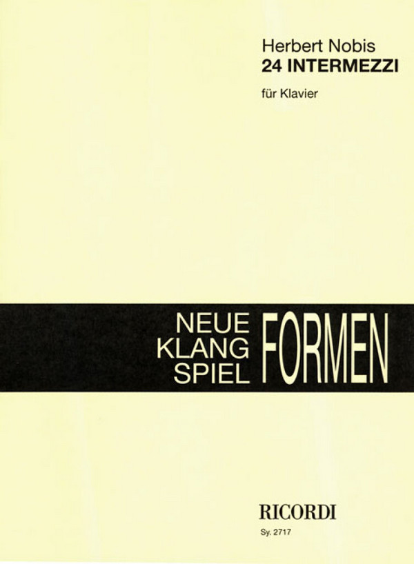 24 Intermezzi  für Klavier  