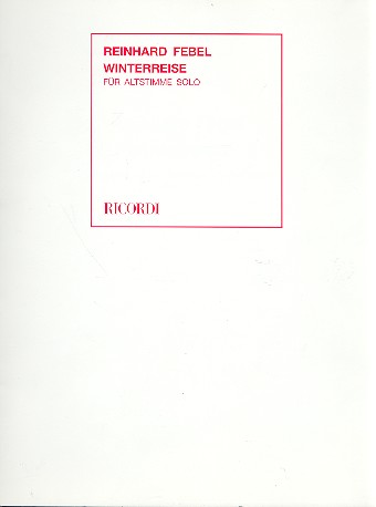 Winterreise für Altstimme solo    