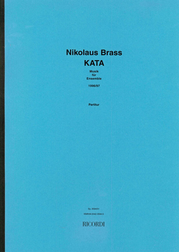 Nikolaus Brass Kata&nbsp;&nbsp;Ensemble&nbsp;&nbsp;Partitur A3
