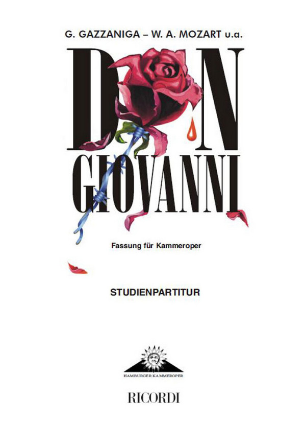Don Giovanni&nbsp;&nbsp;Fassung für Kammeroper dt. Sprache&nbsp;&nbsp;Studienpartitur