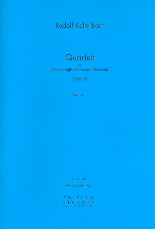 Quartett  für Oboe (Englischhorn), Violine, Viola und Violoncello  Partitur