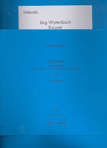 Encore  for an actress (singer) and cello  score and part