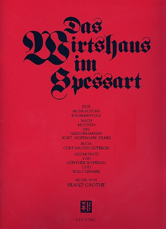 Das Wirtshaus im Spessart (Auswahl):  für Gesang und Klavier  