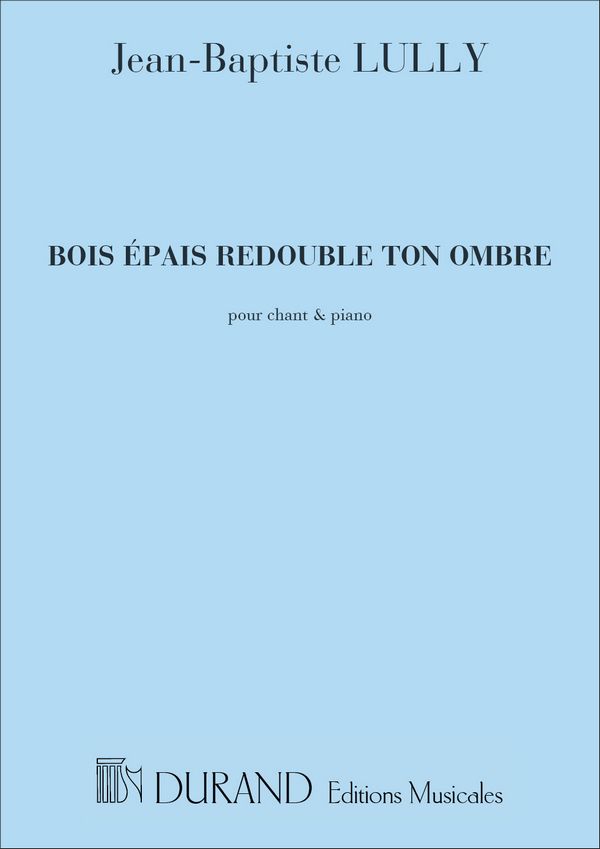Bois Épais op.74  pour chant et piano  
