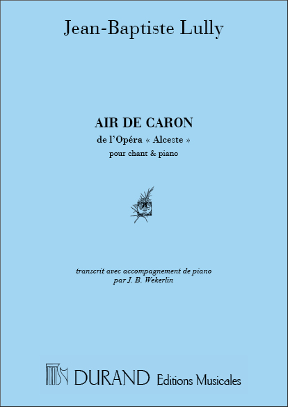 Air de Caron de l'opéra 'Alceste'  pour chant et piano  