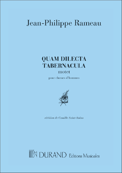 Rameau Quam Dilecta Ch. Hommes&nbsp;&nbsp;Canto (O Voce Recit) E Pianoforte&nbsp;&nbsp;
