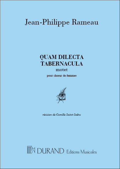 Rameau Quam Dilecta Ch. Femmes&nbsp;&nbsp;Canto (O Voce Recit) E Pianoforte&nbsp;&nbsp;