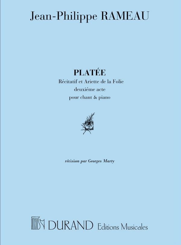 Platée&nbsp;&nbsp;pour chant et piano&nbsp;&nbsp;