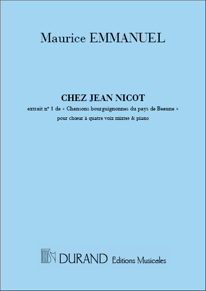 Emmanuel Chez Jean Nicot Choeur&nbsp;&nbsp;Coro&nbsp;&nbsp;