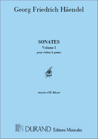 Sonates Vol.1  &nbsp;&nbsp;pour violon et piano&nbsp;&nbsp;