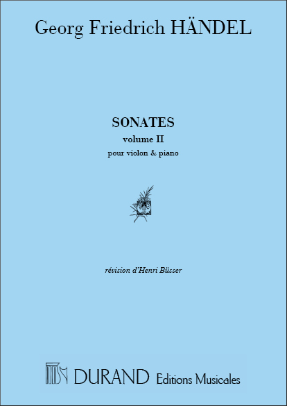 Haendel  Sonates Vol 2 Violon-Piano (4-5-6) (Revision&nbsp;&nbsp;Violin and Piano&nbsp;&nbsp;