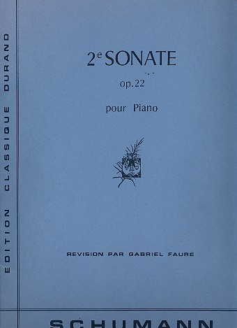 Sonate no.2 op.22 sol mineur &nbsp;&nbsp;pour piano&nbsp;&nbsp;