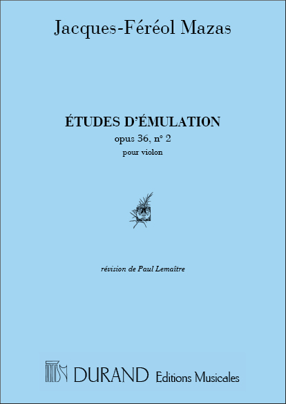 Etudes d'emulation Op 36 vol.2  pour violon  