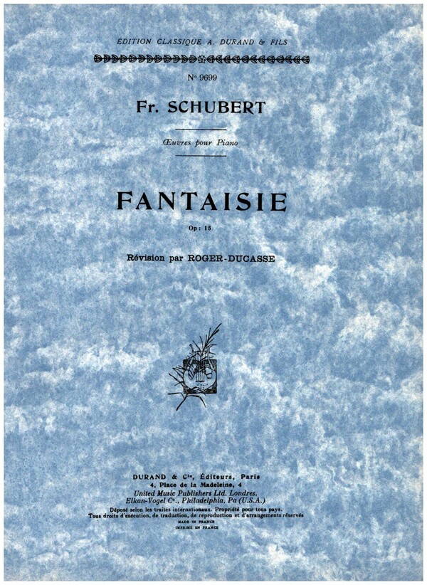 Fantaisie op.15&nbsp;&nbsp;for piano&nbsp;&nbsp;