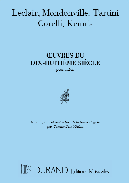 AA.VV. Oeuvres Du 18Siecle  Violino E Pianoforte  