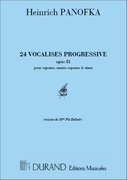 24 Vocalises op 81   pour soprano, mezzo-soprano, ténor et piano  