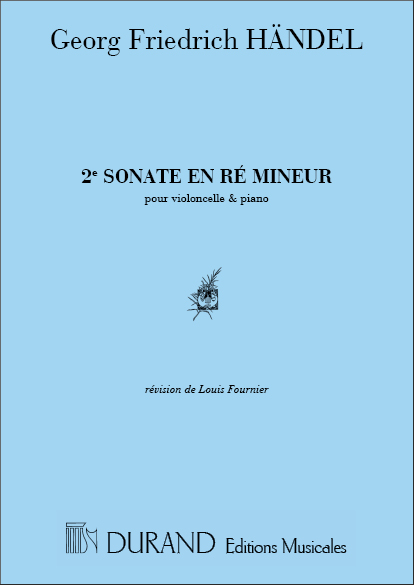 Haendel  Sonate N 2 Vlc-Piano En Re Mineur (Fournier)&nbsp;&nbsp;Violoncello or 2 Violoncelli and Piano&nbsp;&nbsp;