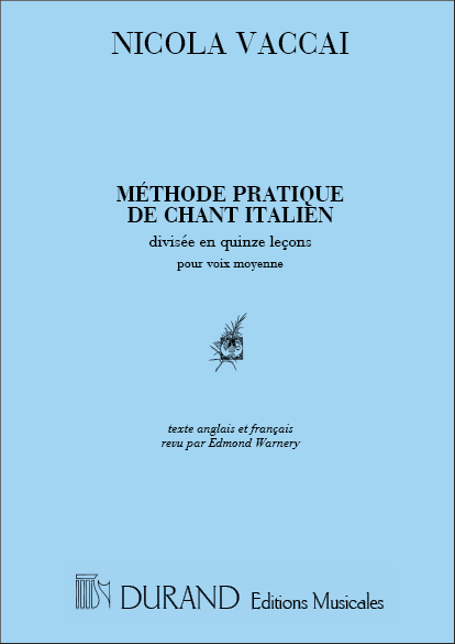 Méthode Pratique de Chant italien  for voice and piano (en/fr)  