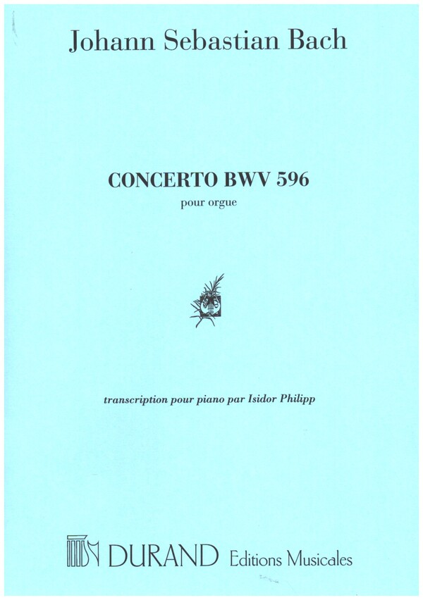 Concerto BWV596&nbsp;&nbsp;pour orgue&nbsp;&nbsp;