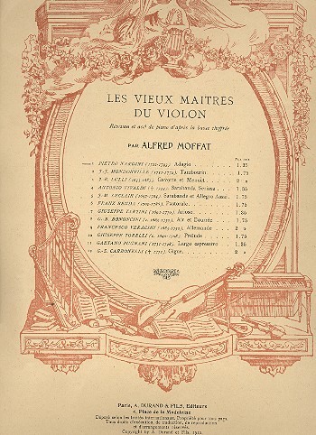 Adagio  for violin and piano  