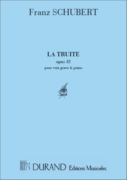 Schubert  La Truite Voix Grave-Piano&nbsp;&nbsp;Vocal and Piano&nbsp;&nbsp;