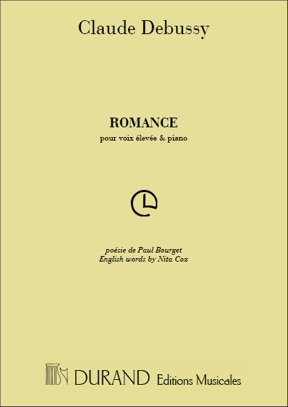 C. Debussy Romance Sop-Pno (Fr-Angl&nbsp;&nbsp;Vocal and Piano&nbsp;&nbsp;