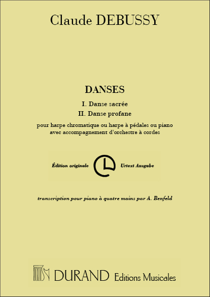 C. Debussy Danses Transcription Pour Piano A Quatre Main&nbsp;&nbsp;Pianoforte A 4 Mani&nbsp;&nbsp;